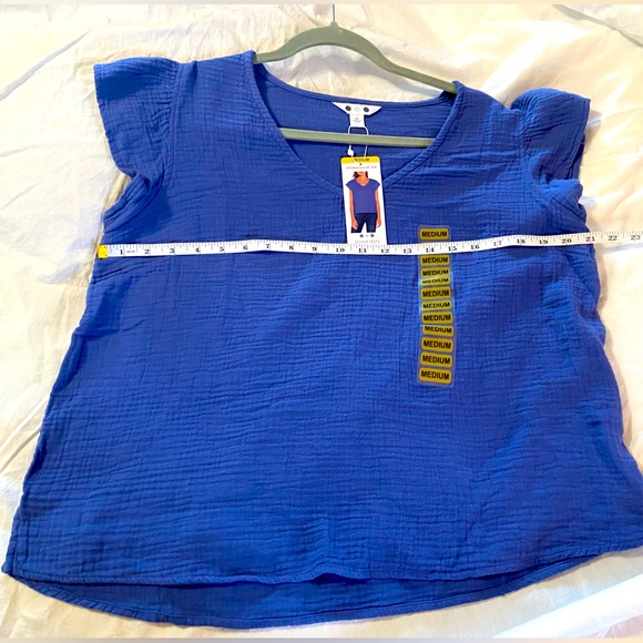 Three dots ladies gauze shirt size medium - Picture 2 of 6